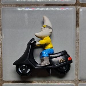 1989 Mcdonalds Mac Tonight Black Scooter Figurine